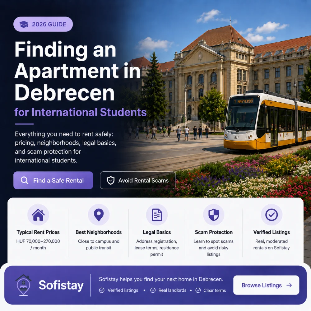 Finding student accommodation in Debrecen — the complete 2026 guide for international students