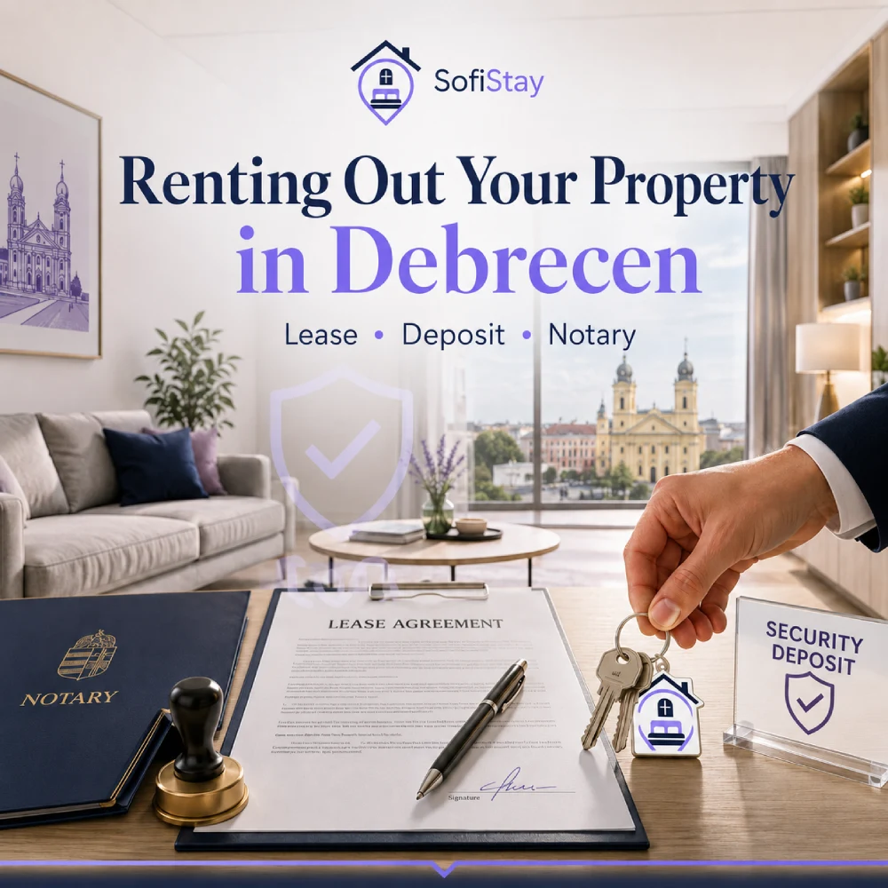 Renting out a home in Debrecen: lease agreement, security deposit, and notarized move-out declaration